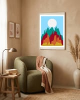 Geometric landscape XXIV framed in a tender room thumbnail