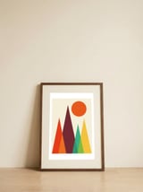 Geometric landscape XXIII — framed, leaning against the wall thumbnail