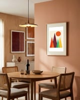 Geometric landscape XXIII framed in a intimate room thumbnail