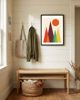 Geometric landscape XXIII framed in a relaxed room thumbnail