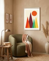 Geometric landscape XXIII framed in a tender room thumbnail