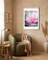 Baby Elephant In A Balloon framed in a tender room thumbnail