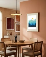 Geometric landscape XXII framed in a intimate room thumbnail