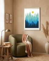 Geometric landscape XXII framed in a tender room thumbnail