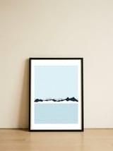 Geometric landscape XXI — framed, leaning against the wall thumbnail