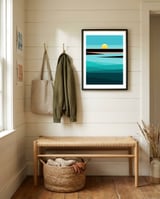 Geometric landscape XX framed in a relaxed room thumbnail