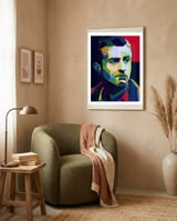 Robert De Niro Hollywood Movies Pop Art WPAP framed in a tender room thumbnail