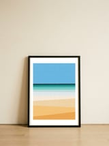 Geometric landscape XIX — framed, leaning against the wall thumbnail