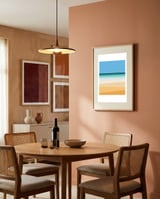 Geometric landscape XIX framed in a intimate room thumbnail