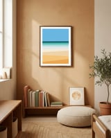 Geometric landscape XIX framed in a gentle room thumbnail
