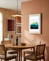 Geometric landscape XXXIII framed in a intimate room thumbnail