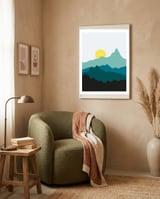 Geometric landscape XXXIII framed in a tender room thumbnail