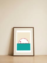 Geometric landscape XXXII — framed, leaning against the wall thumbnail