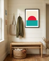 Geometric landscape XXXII framed in a relaxed room thumbnail
