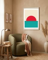 Geometric landscape XXXII framed in a tender room thumbnail