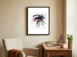 aqua-gaze-watercolor-eye-portrait framed in a focused room thumbnail