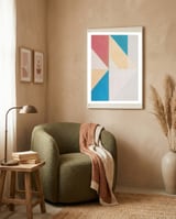 Geometric Delta 03 framed in a tender room thumbnail
