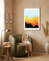 Geometric landscape XXVIII framed in a tender room thumbnail