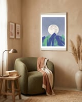 Vintage Moon Dance framed in a tender room thumbnail