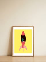 lunar-desert — framed, leaning against the wall thumbnail
