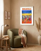 La Milonga 3 framed in a tender room thumbnail