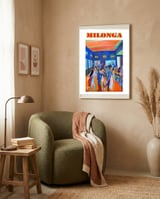 Milonga 4 framed in a tender room thumbnail