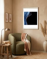 Navy & Rose Gold Agate Texture 09 framed in a tender room thumbnail