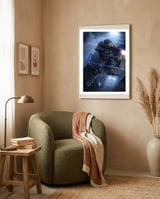 Halo framed in a tender room thumbnail