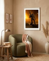 Halo framed in a tender room thumbnail