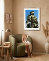 Halo framed in a tender room thumbnail