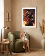 Halo framed in a tender room thumbnail