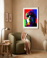 Liam Galagher OASIS Singer Pop Art WPAP framed in a tender room thumbnail