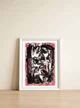 Emotions - b&w — framed, leaning against the wall thumbnail
