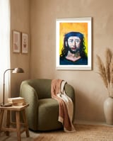 Ecce Homo 6 3d 2 Poster framed in a tender room thumbnail
