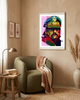Lemmy Kilmister Motorhead English Metal Pop Art Wpap framed in a tender room thumbnail