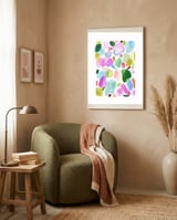 Watercolor Abstract Bold III framed in a tender room thumbnail