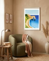 Durdle Door, Dorset framed in a tender room thumbnail