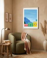Bo Kaap, Cape Town framed in a tender room thumbnail