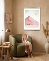 Pink Dune framed in a tender room thumbnail