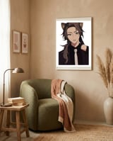 Anime framed in a tender room thumbnail