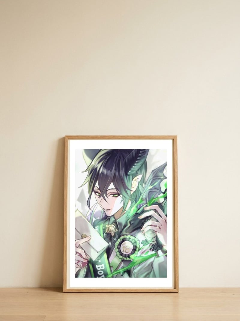 115 — framed, leaning against the wall
