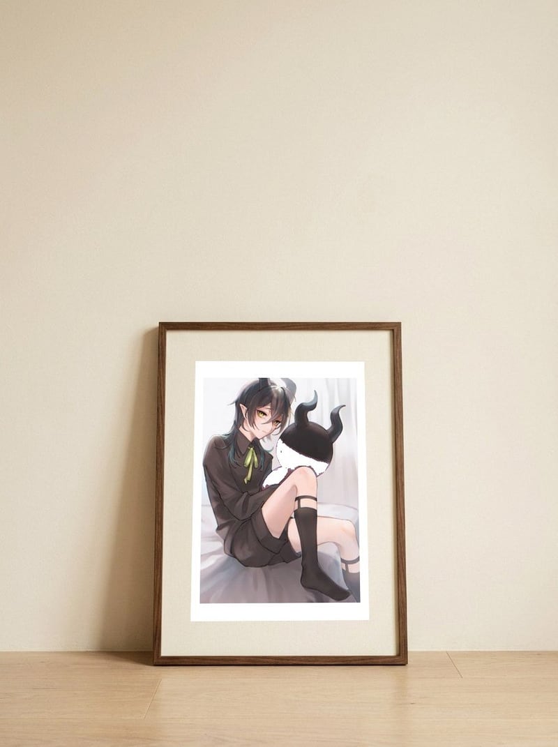 119 — framed, leaning against the wall