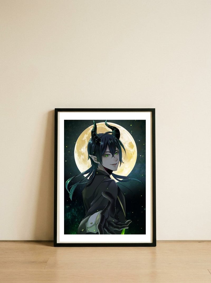 120 — framed, leaning against the wall