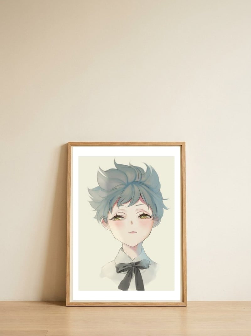 127 — framed, leaning against the wall