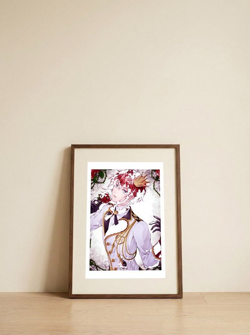 134 — framed, leaning against the wall