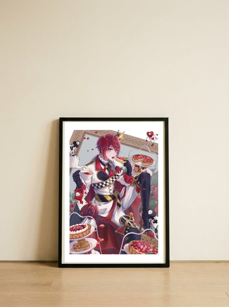 135 — framed, leaning against the wall