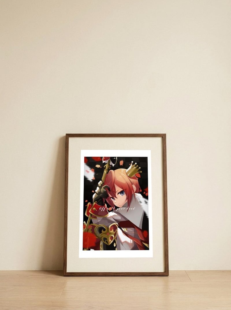 137 — framed, leaning against the wall