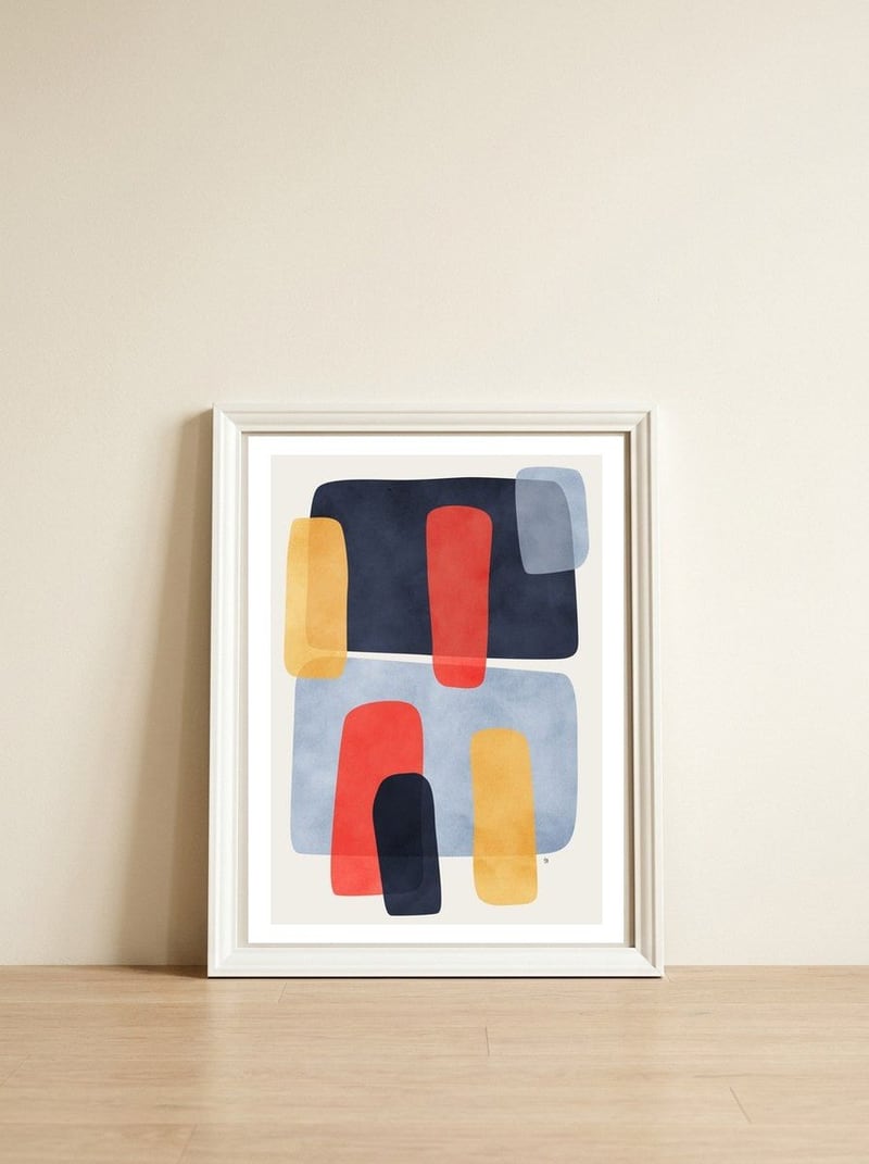 Parallax — framed, leaning against the wall
