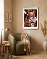 Anime framed in a tender room thumbnail
