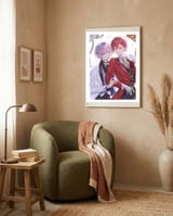 Anime framed in a tender room thumbnail